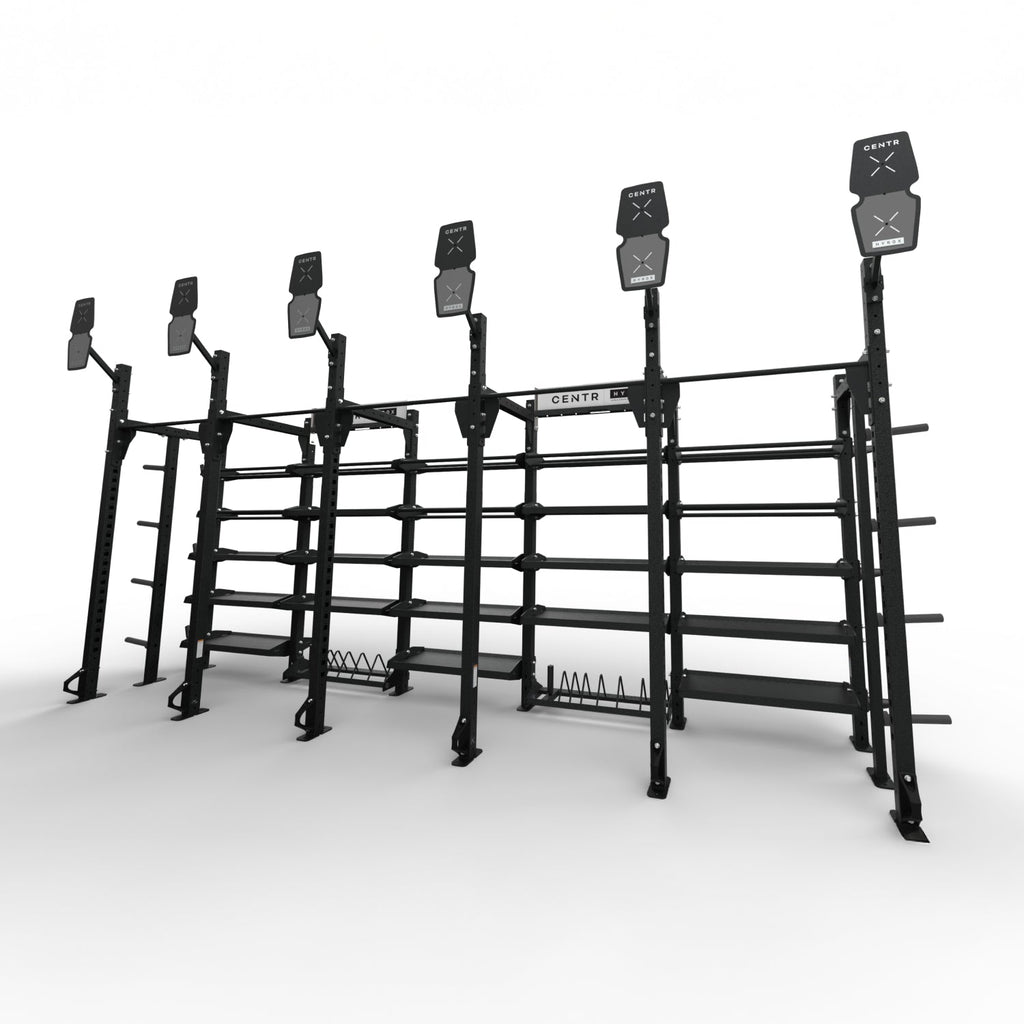Centr x HYROX Perform Rig - 6 Targets - Aanzicht