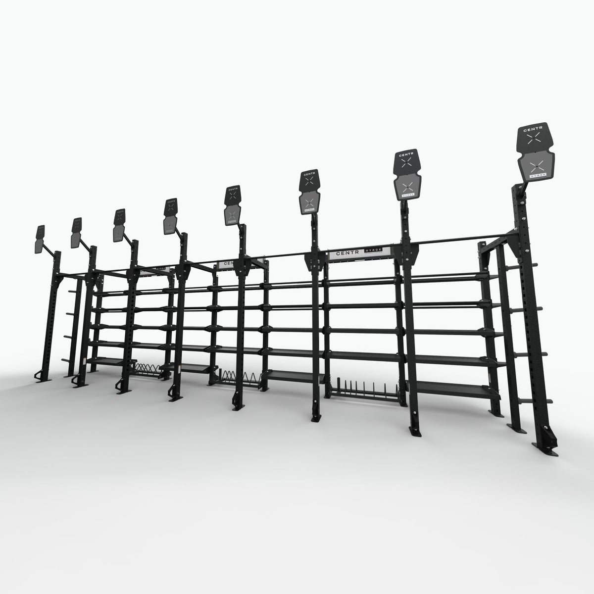 Centr x HYROX Perform Rig - 8 Targets - Aanzicht