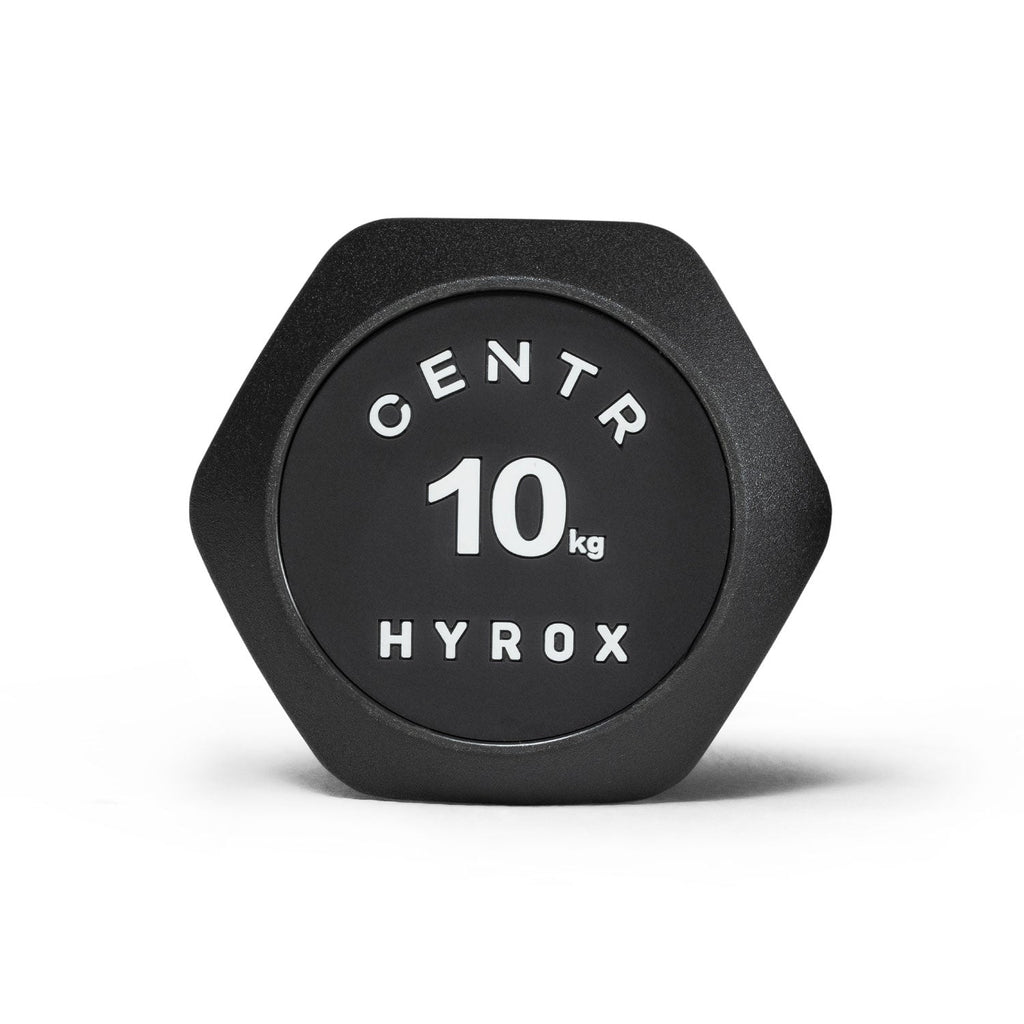 Centr x Hyrox Urethane Hexagon Dumbbell - 10 kg - Aanzicht