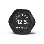 Centr x Hyrox Urethane Hexagon Dumbbell - 12,5 kg - Aanzicht