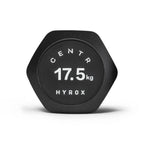 Centr x Hyrox Urethane Hexagon Dumbbell - 17,5 kg - Aanzicht