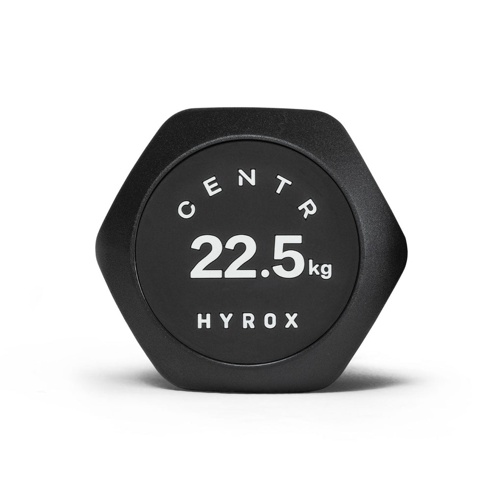 Centr x Hyrox Urethane Hexagon Dumbbell - 22,5 kg - Aanzicht