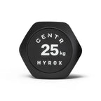 Centr x Hyrox Urethane Hexagon Dumbbell - 25 kg - Aanzicht
