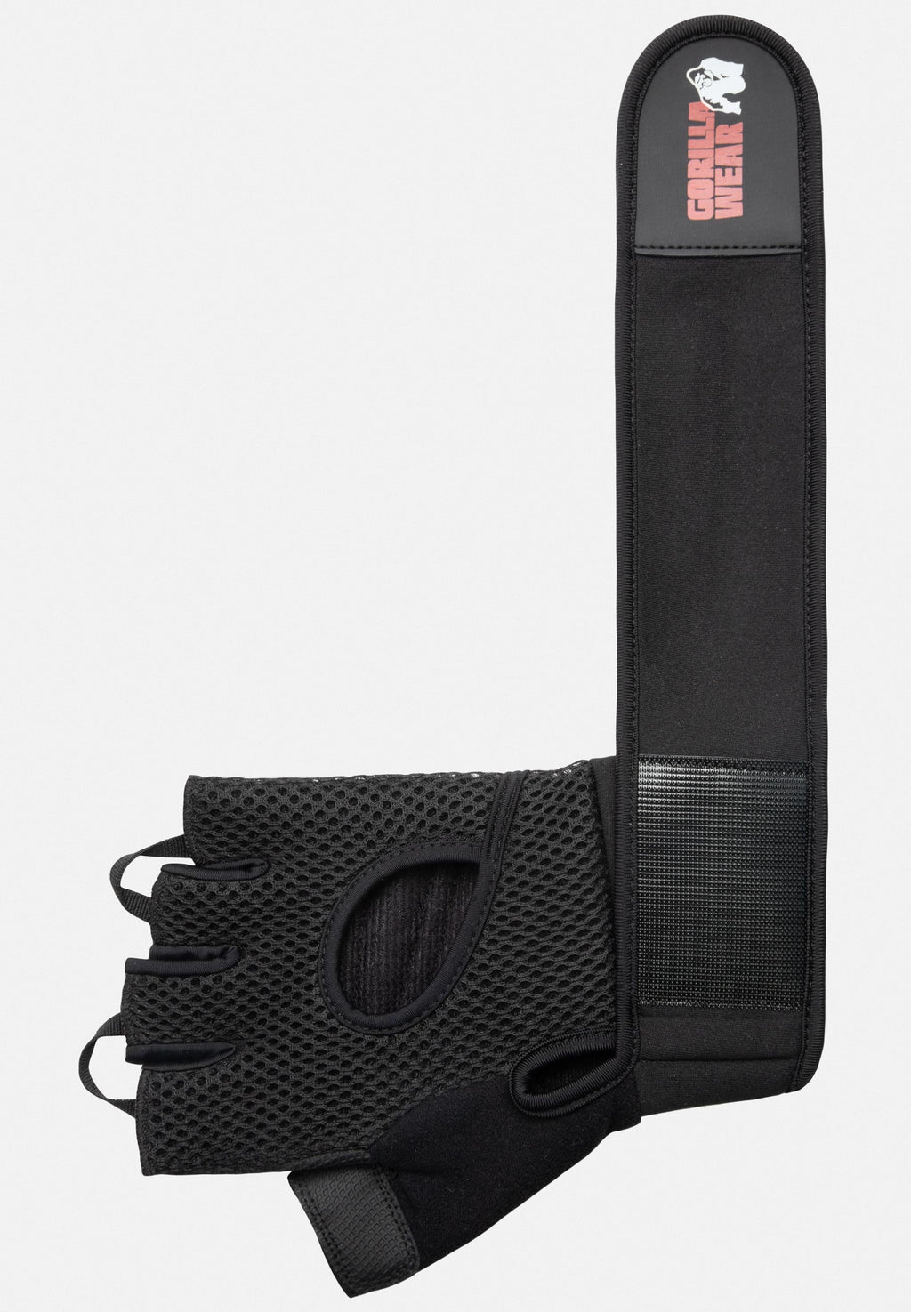 Gorilla Wear Jackson Lifting Handschoenen - Zwart - Aanzicht
