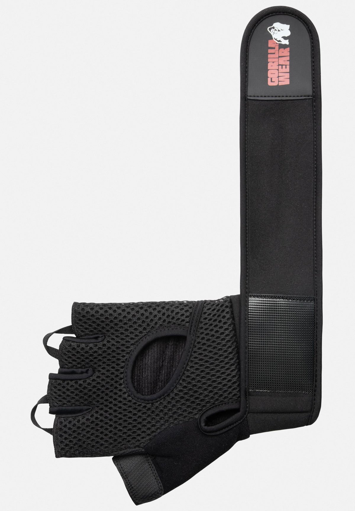 Gorilla Wear Jackson Lifting Handschoenen - Zwart - Aanzicht