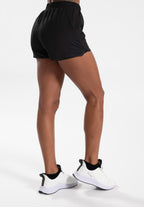 Gorilla Wear Katy 2-in-1 Shorts - Zwart - Aanzicht