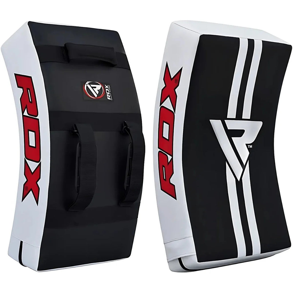 RDX Sports T1 Gebogen Stootkussen - Wit - Aanzicht