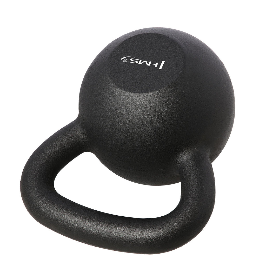 HMS Kettlebell - Gietijzer - 24 kg - Zwart - Aanzicht