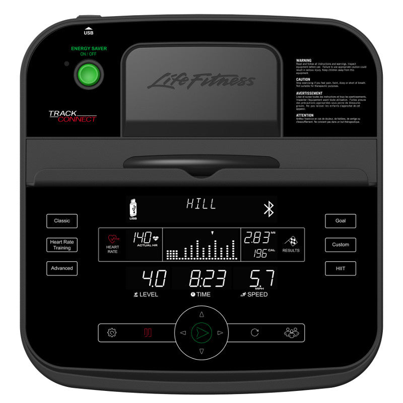 Life Fitness C3 Track Connect Hometrainer - Aanzicht