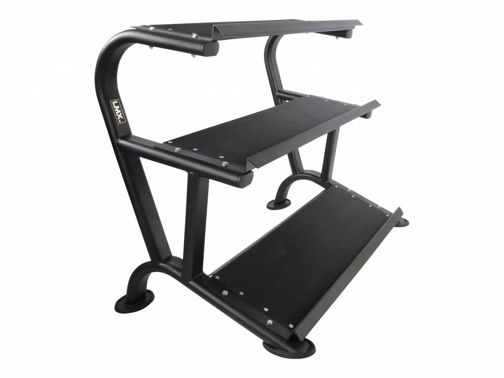 Lifemaxx Hexagon 3-laags Dumbbell Rek - Aanzicht