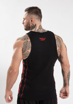 Gorilla Wear Monterey Tank Top - Zwart/Rood - Aanzicht