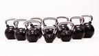 Muscle Power Rubberen Kettlebell - Zwart - 20 kg - Aanzicht