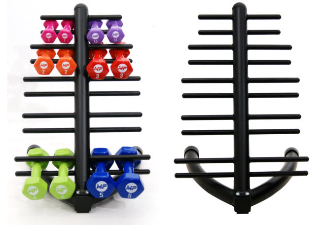 Muscle Power Compact Dumbbellrek - Aanzicht