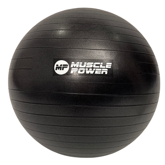 Muscle Power Anti-Burst Fitnessbal - Zwart - 55 cm - Aanzicht