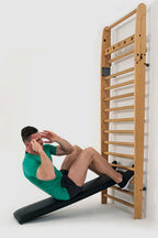 Nohrd WallBar Schuine Trainingsbank voor Wallbar - Zwart Kunstleer - Aanzicht