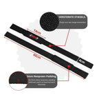 NRG Fitness Lifting Straps - Deadlift Straps - Zwart - Aanzicht