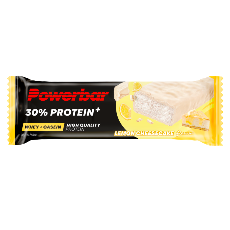 Powerbar 30% Protein+ Bar - 15 x 55 gr - Lemon Cheesecake - Aanzicht