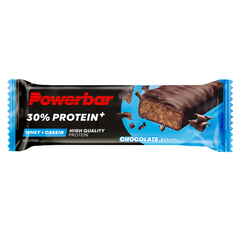Powerbar 30% Protein+ Bar - 15 x 55 gr - Chocolade - Aanzicht