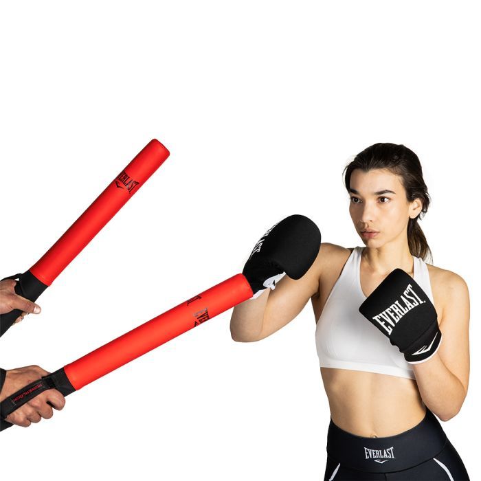 Everlast Powerlock Boxing Sticks - Rood - Aanzicht