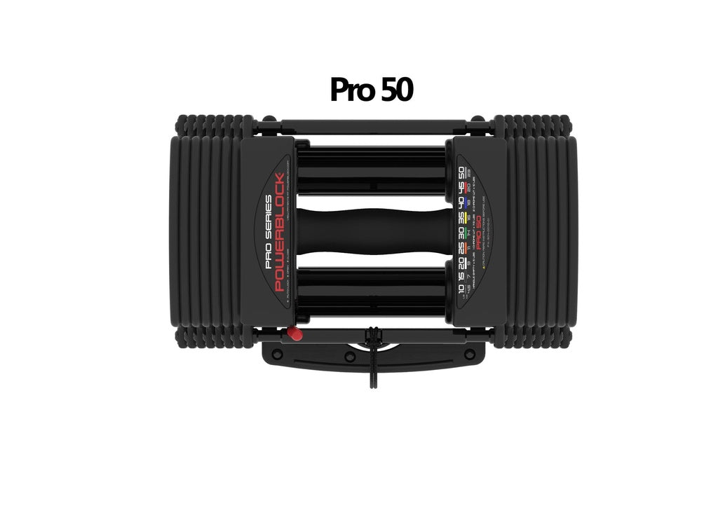 PowerBlock PRO 50 Verstelbare Dumbbell Set - Aanzicht