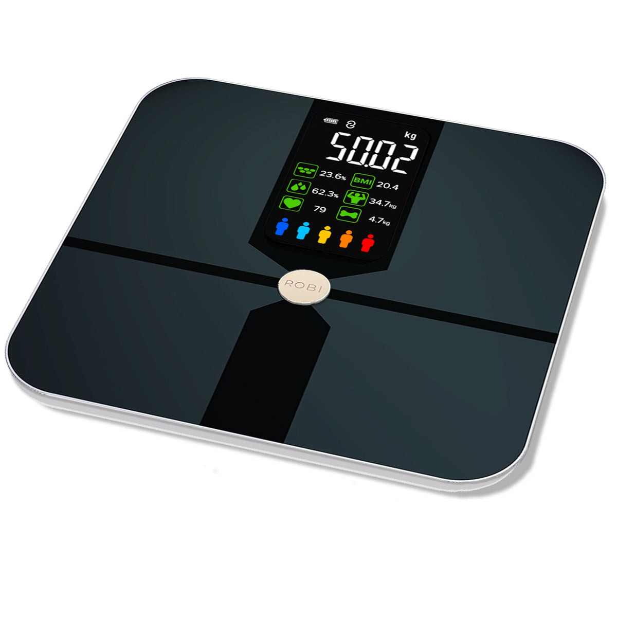 Robi S9 Smart Body Analyzer - Digitale Weegschaal - Aanzicht