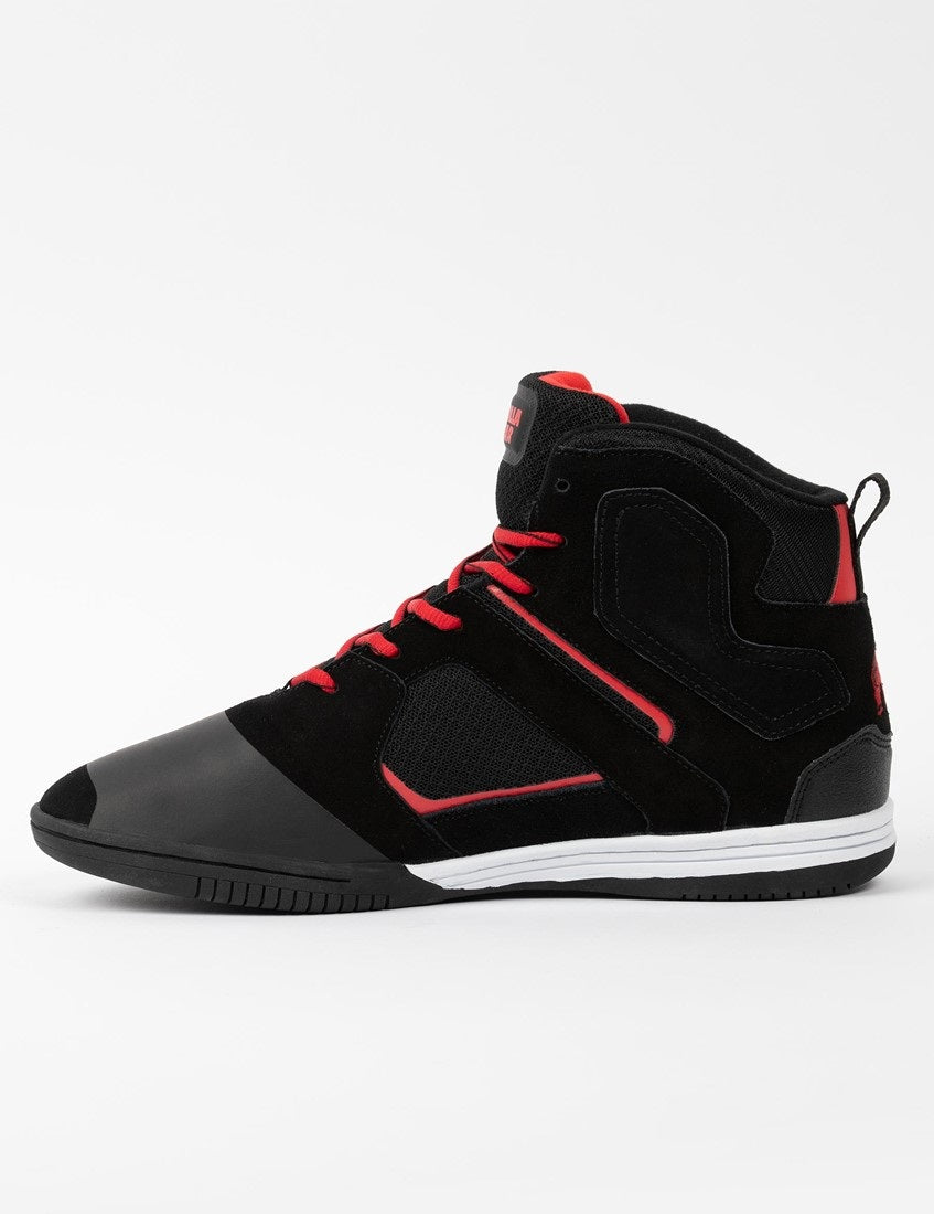 Gorilla Wear Troy High Tops Sportschoenen - Zwart/Rood - Aanzicht