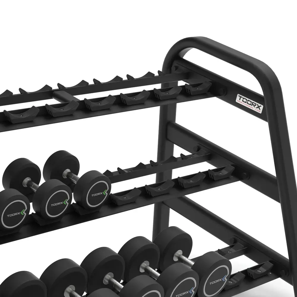Toorx Professional RPMC-3 Modulair Dumbbell Rek - Aanzicht