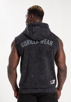 Gorilla Wear Silverdale Mouwloos Vest met Capuchon - Zwart - Aanzicht