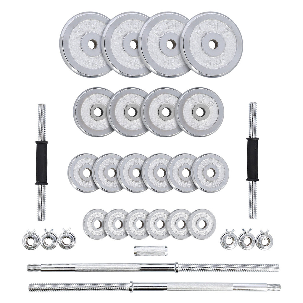 HMS Verstelbare Halter en Dumbbell Set met Opbergkoffer - 50 kg - Aanzicht