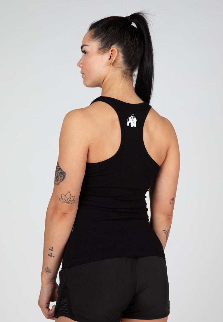 Gorilla Wear Verona Tank Top - Zwart - Aanzicht
