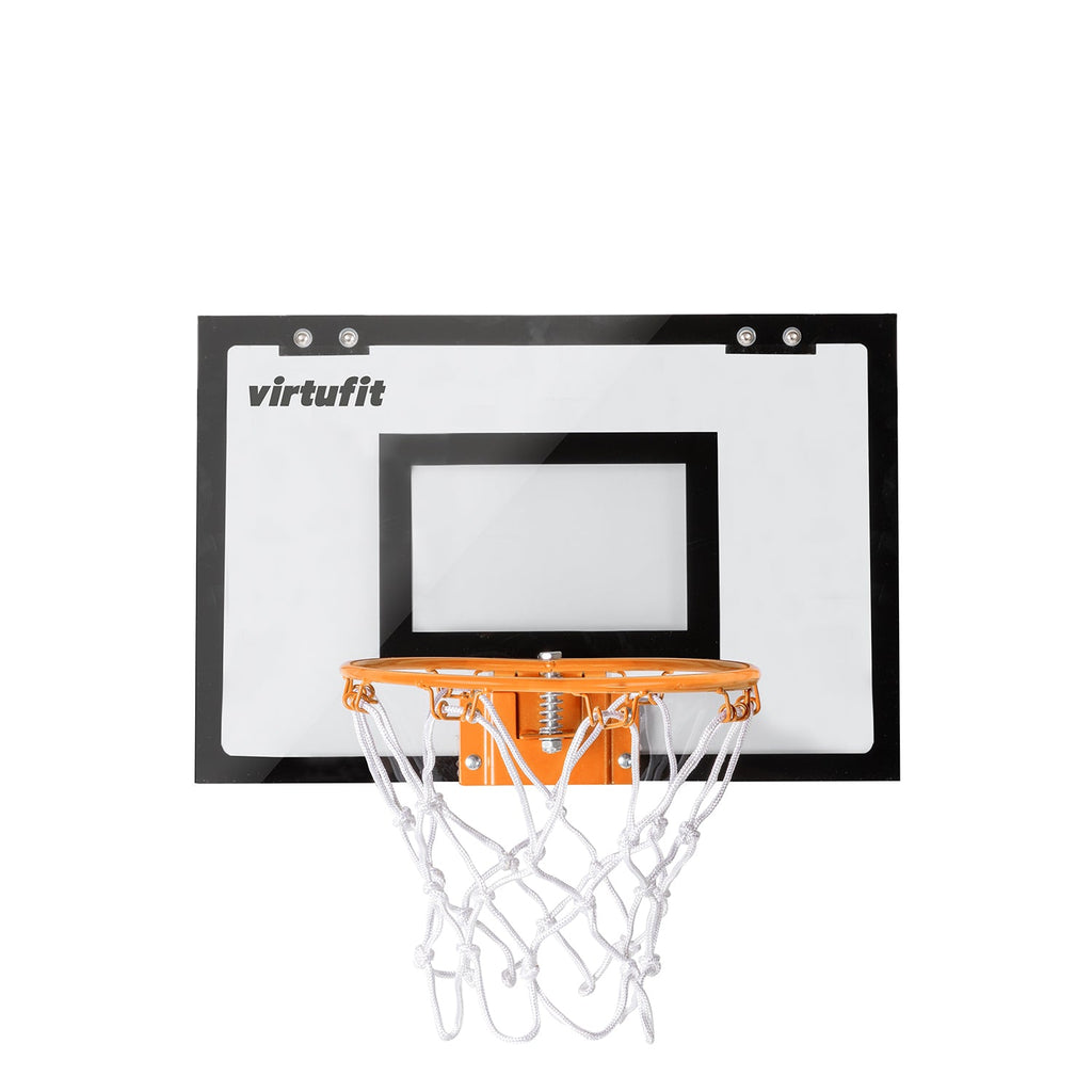 VirtuFit Pro Mini Basketbalbord met 2 Ballen en Pomp - Zwart - Aanzicht