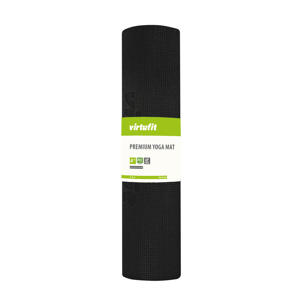 VirtuFit Premium Yogamat - 183 x 61 x 0,4 cm - Onyx Black Mandala - Aanzicht