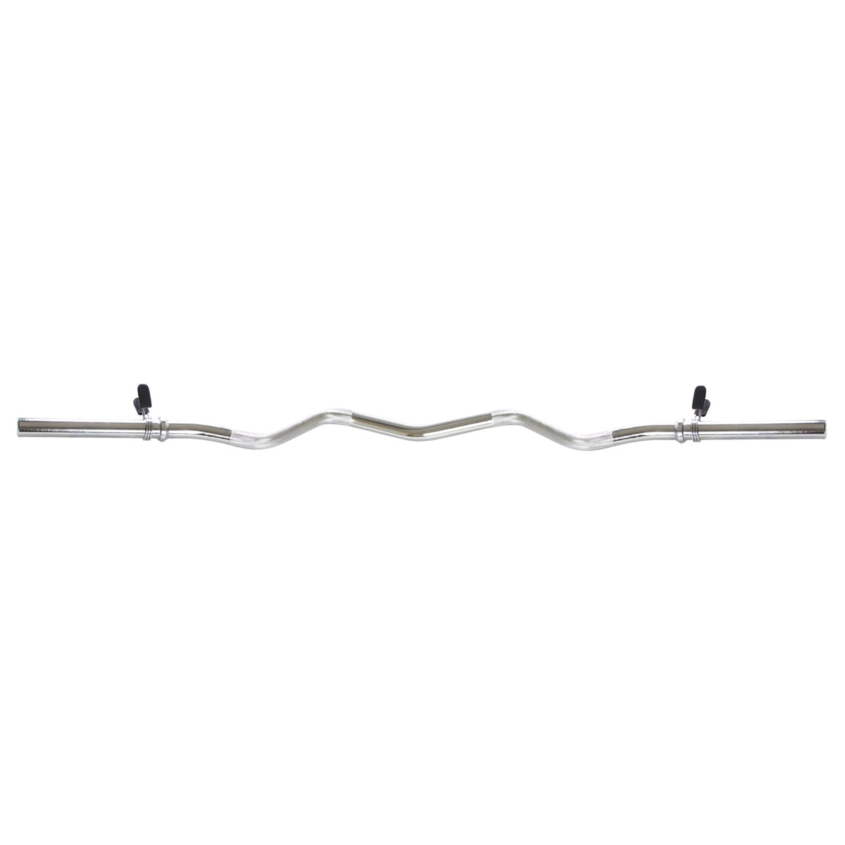 VirtuFit Rubberen Halterset - EZ Curlstang - Veerclip - 30 mm - 43 kg - Aanzicht