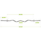 VirtuFit Curlstang - EZ Halterstang - 120 cm - Schroef - 30 mm - Aanzicht