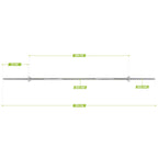 VirtuFit Halterstang - 170 cm - Schroefsluiting - 30 mm - Tweedekans - Aanzicht