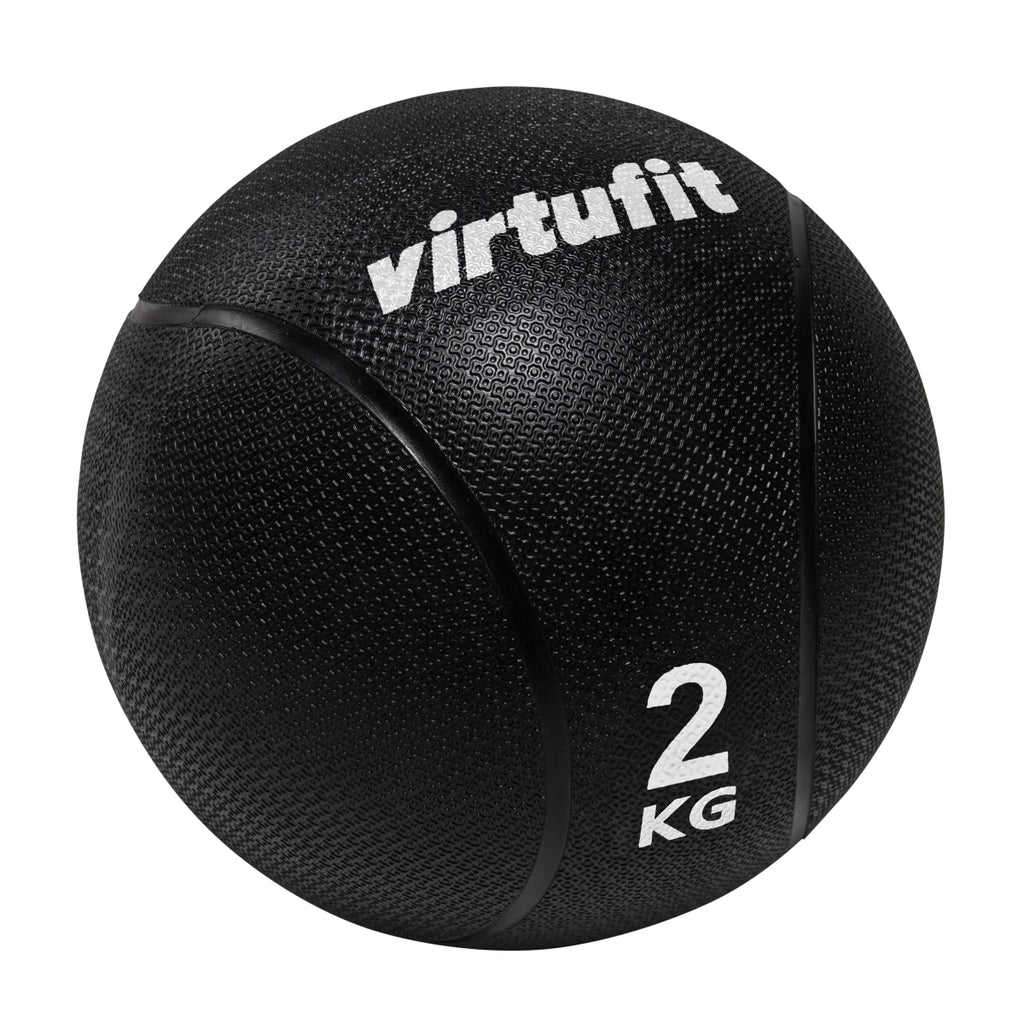 VirtuFit Medicijnbal Pro - Medicine Ball - 2 kg - Rubber - Zwart - Tweedekans