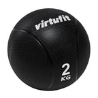 VirtuFit Medicijnbal Pro - Medicine Ball - 2 kg - Rubber - Zwart - Tweedekans