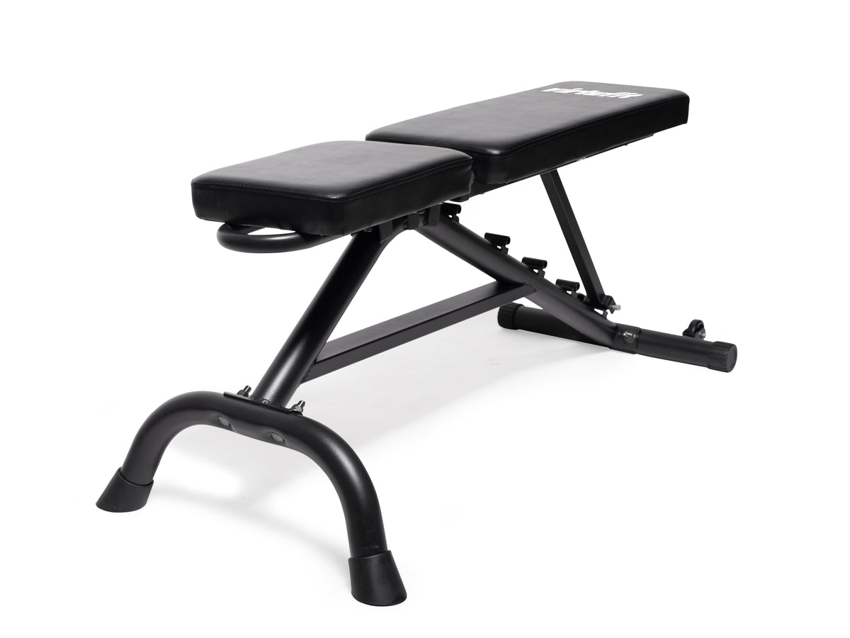 VirtuFit Multifunctionele fitnessbank - Halter/Dumbbellset Pro - 60,5 kg- Vinyl - Aanzicht