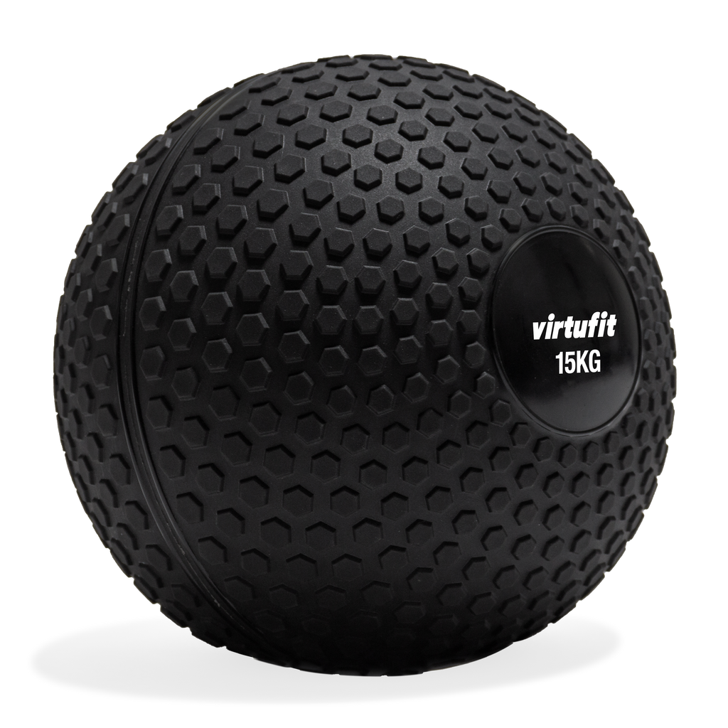 VirtuFit Slam Ball - Fitness Bal - 15 kg - Zwart - Afbeelding 5