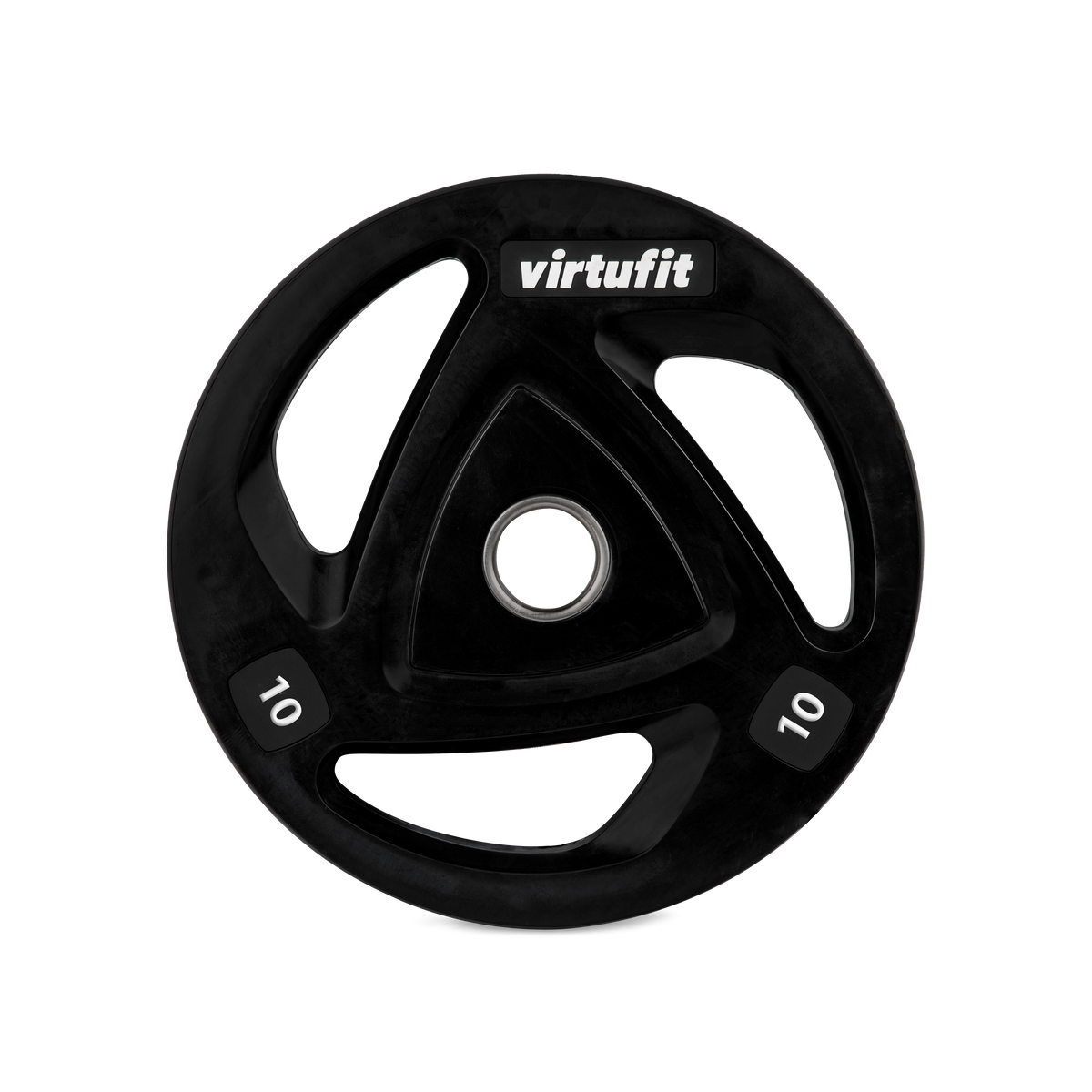 VirtuFit Olympische Rubberen Halterschijf - 10 kg - Aanzicht