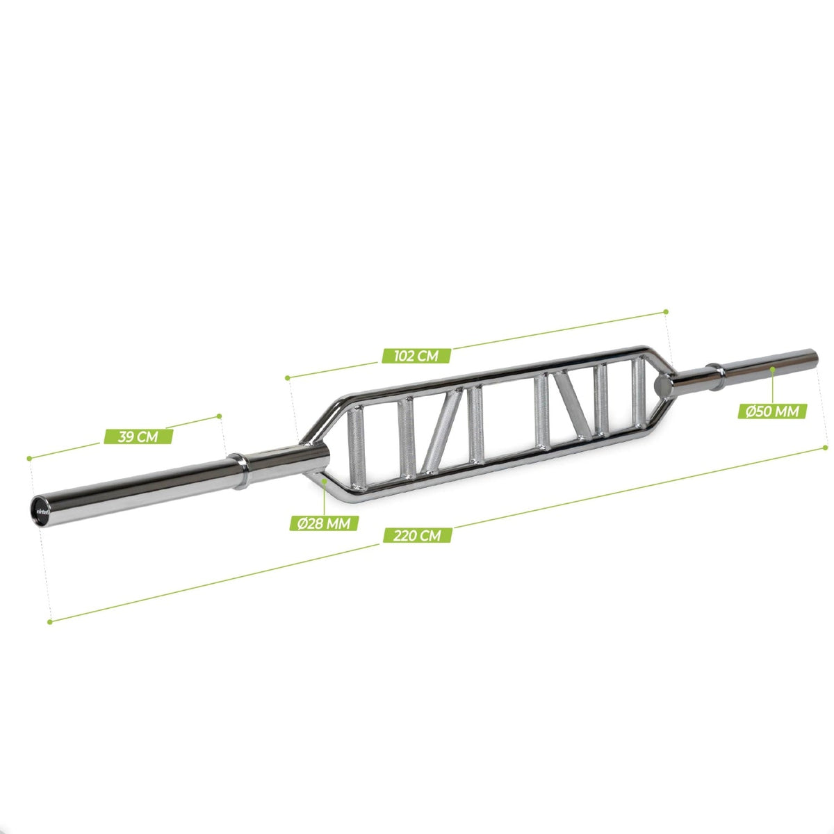VirtuFit Multi Grip Halterstang - Swiss Bar - Aanzicht