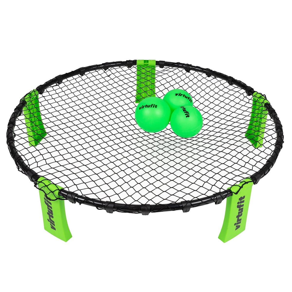 VirtuFit Roundnet RN90 Pro - Met 3 ballen en opbergtas - Aanzicht