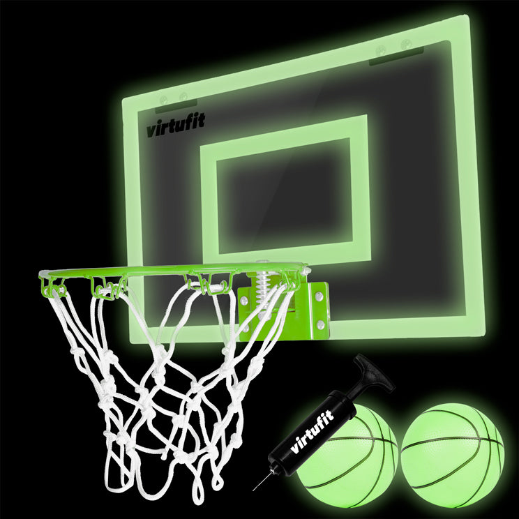 VirtuFit Pro Mini Basketbalbord met 2 Ballen en Pomp - Glow In the Dark - Tweedekans
