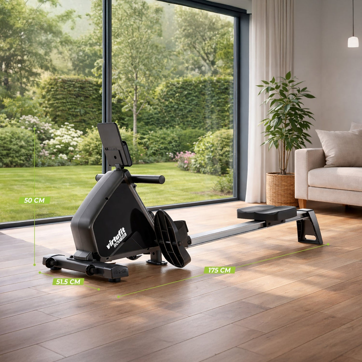 VirtuFit ROW200i Roeitrainer - Magnetische roeimachine (ROW450) - Showroommodel - Aanzicht