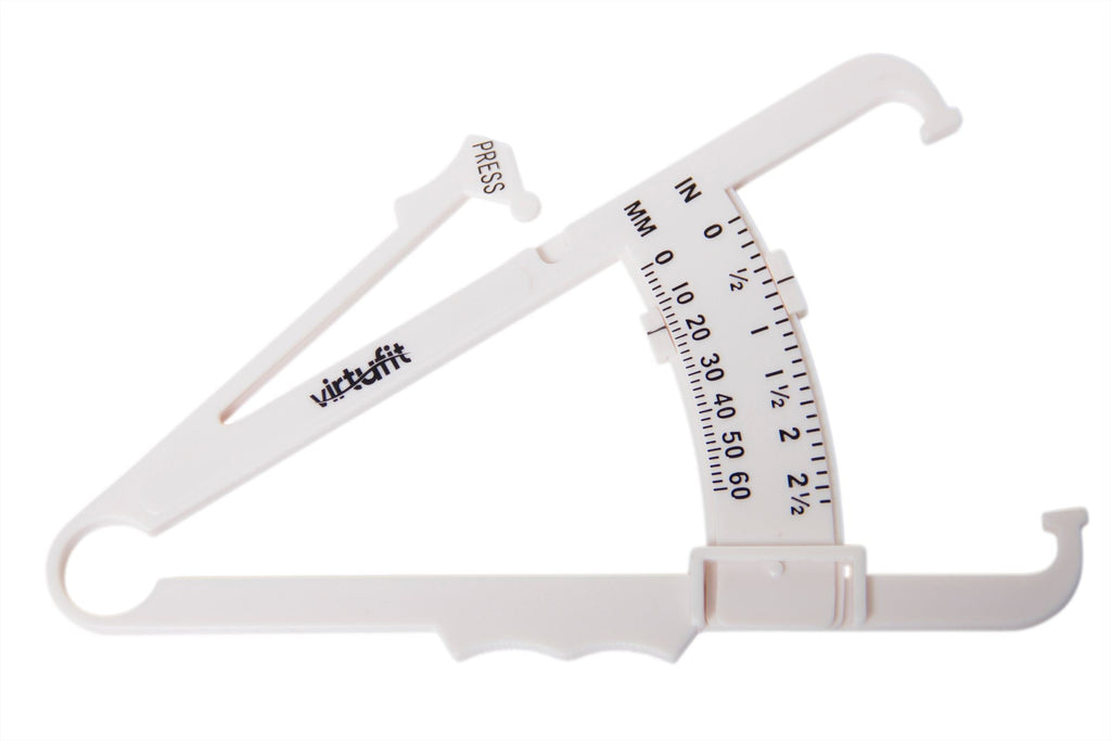 VirtuFit Huidplooimeter - Vetpercentagemeter - Vetmeter - Wit - Vooraanzicht