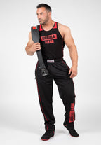 Gorilla Wear Wallace Mesh Pants - Zwart/Rood - Aanzicht