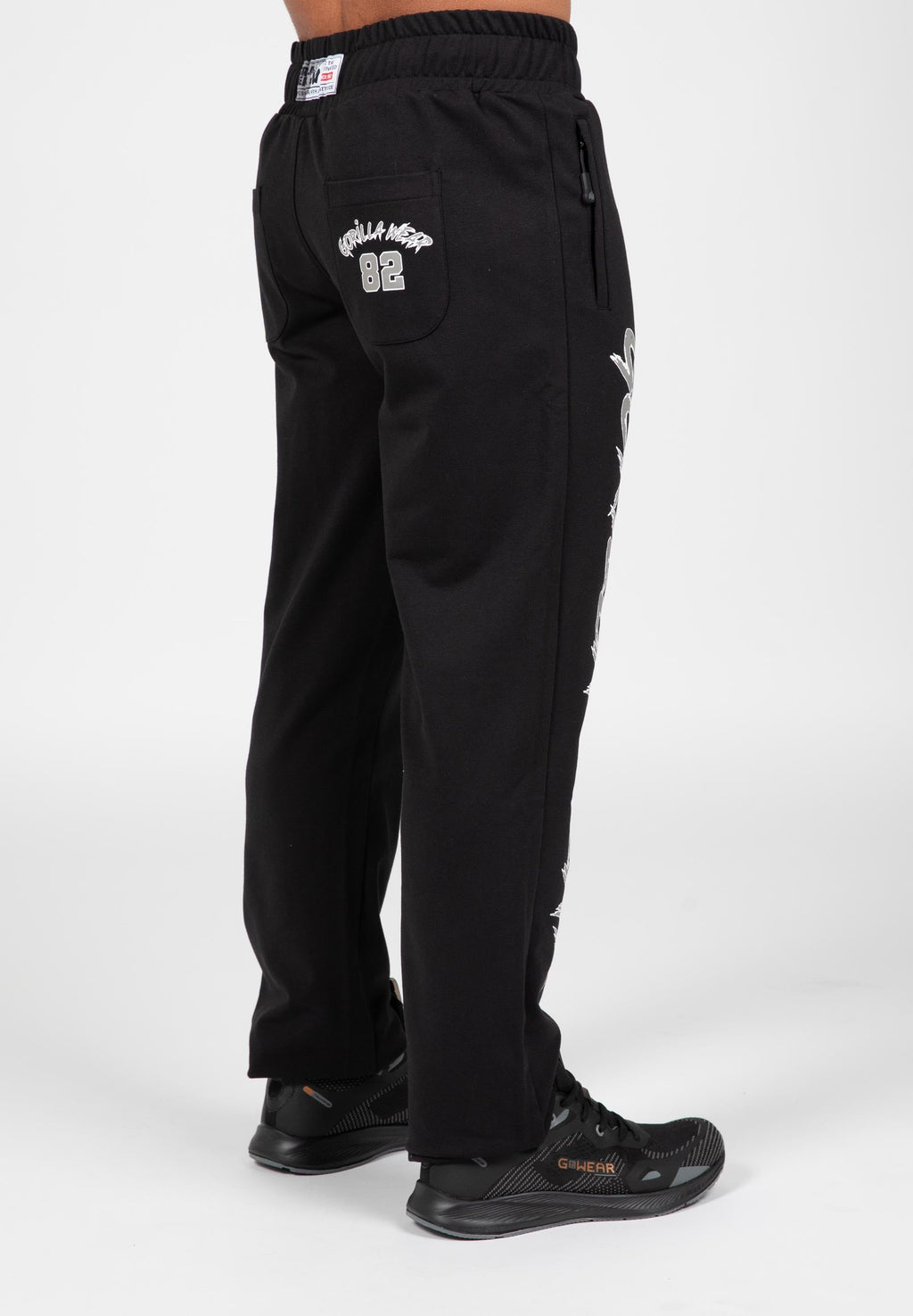 Gorilla Wear Wilton Sweatpants - Zwart - Aanzicht