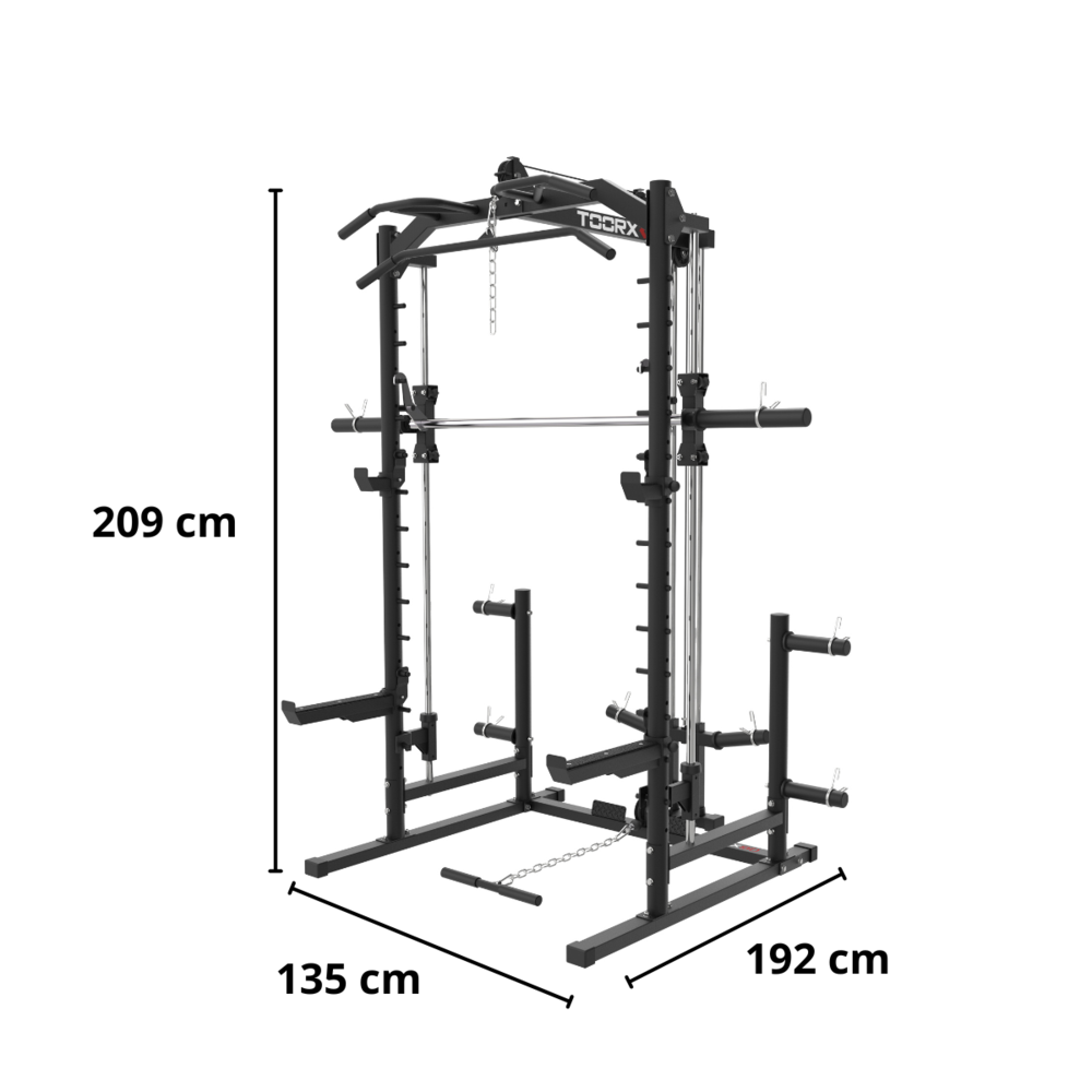 Toorx WLX-90S Smith Machine & Power Rack - Aanzicht