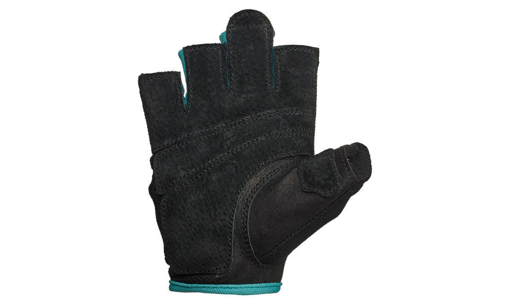 Harbinger Women's Power Stretchback Fitness Handschoenen - Zwart/Blauw - Aanzicht