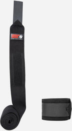 Gorilla Wear Knee Wraps - Zwart - Aanzicht